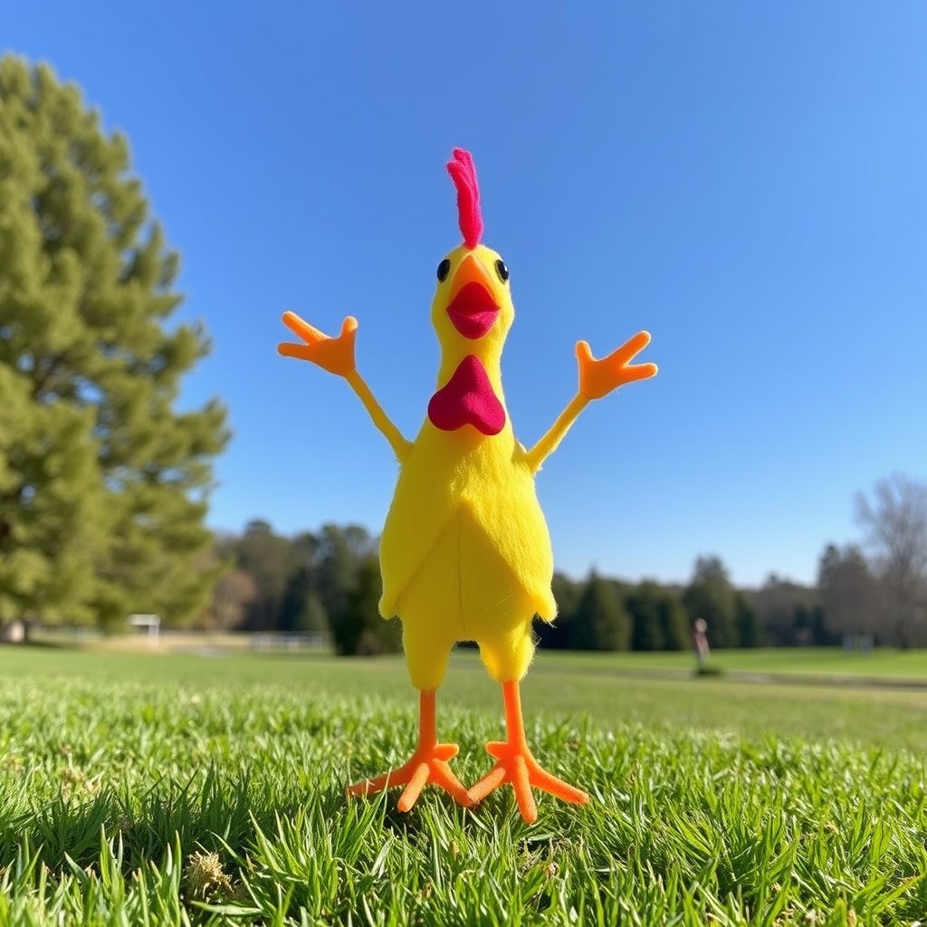 Detailed review of the yellow wind-up jumping chicken
